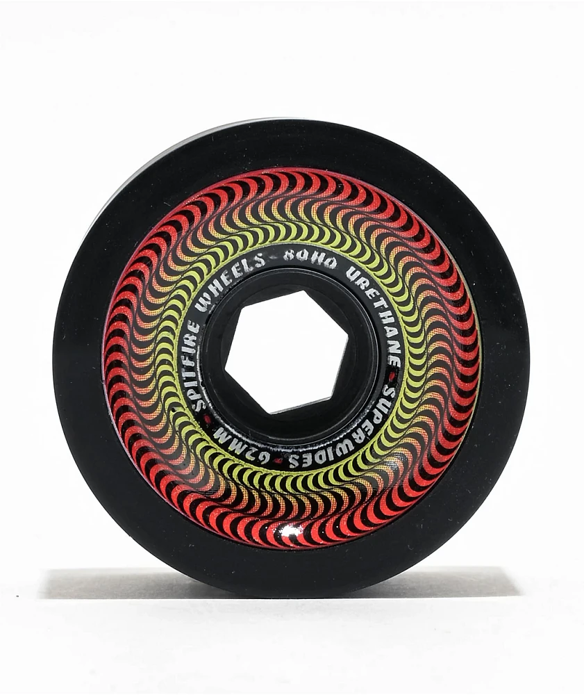 Spitfire Superwide 80HD 62mm Black Skateboard Wheels