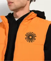 Spitfire Swirl Orange Puffer Vest