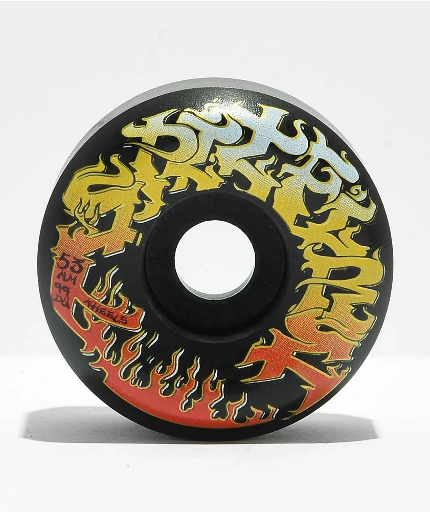 Spitfire T Funk Savie Formula Four 53mm 99a Black Skateboard Wheels