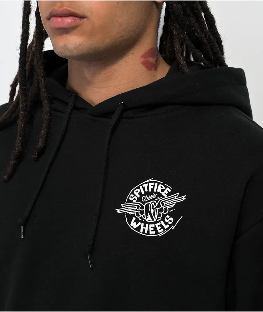 Spitfire x Gonz Flying Classic Black Hoodie