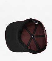 Spitfire x Grimple Stix Flying Grimple Burgundy Snapback Hat