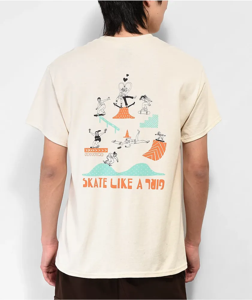 Spitfire x Skate Like A Girl Sessions Natural T-Shirt