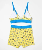 SpongeBob SquarePants Silly Face Yellow & Blue Underwear Set