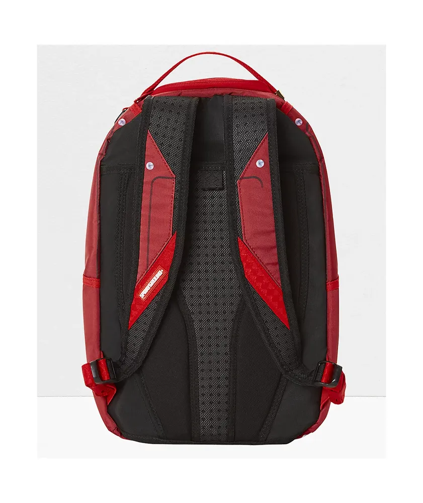 Sprayground Break Shark Red & Clear Backpack