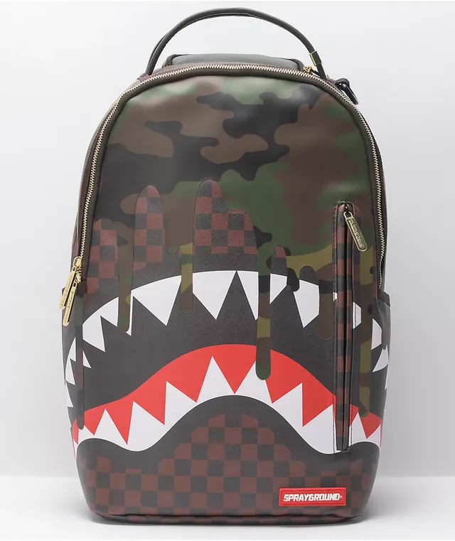 Sprayground Sharkmouth Pink Drips DLX Backpack