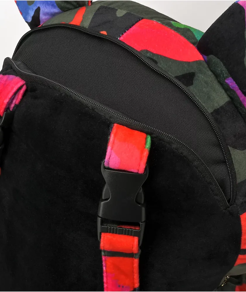 Sprayground Camoburst Red Bear Backpack