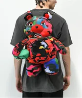 Sprayground Camoburst Red Bear Backpack