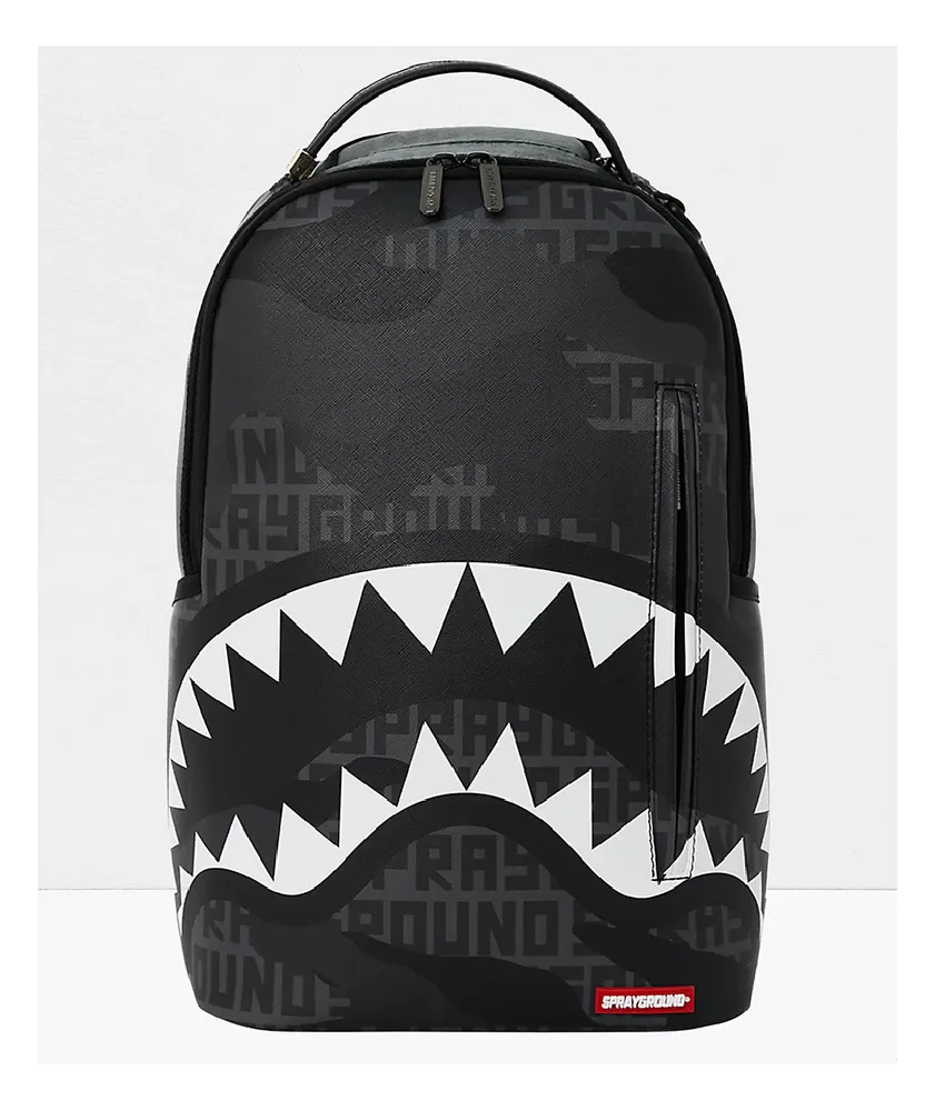 Sprayground Camoinfinity DLX Black Backpack