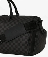 Sprayground Censored Black Checker Duffle Bag