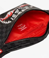 Sprayground Censored Black Checker Fanny Pack