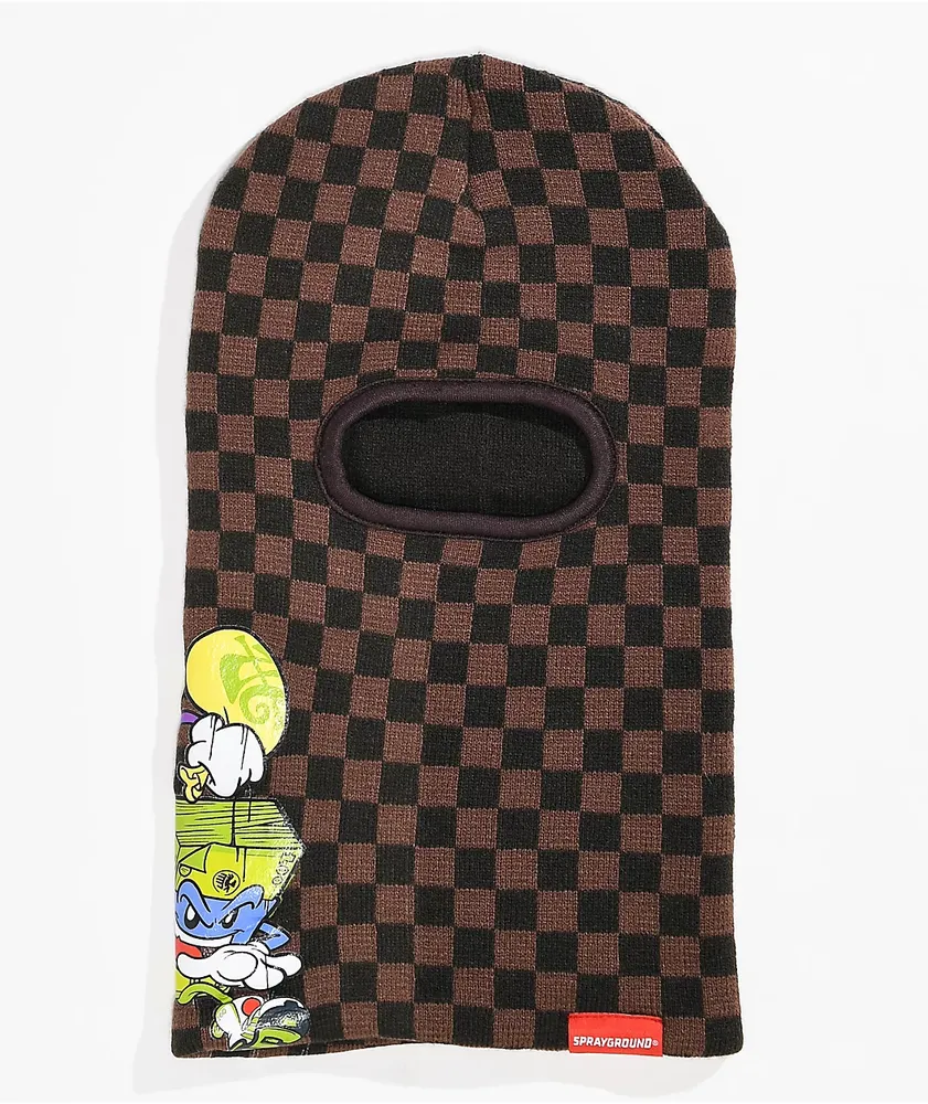 Sprayground Chase Bank Brown & Black Balaclava