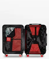 Sprayground Chateau Ghost Sharknautics Black & Silver Checker Carry-On Luggage