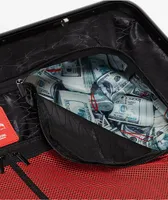 Sprayground Chateau Ghost Sharknautics Black & Silver Checker Carry-On Luggage