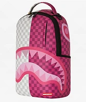 Sprayground Checker Split Pink & Cream Backpack