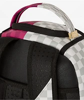 Sprayground Checker Split Pink & Cream Backpack