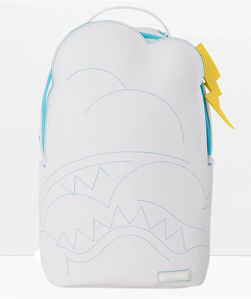 Sprayground Shark Trip DLXSV White Backpack