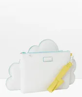 Sprayground Cloud White Clutch Bag