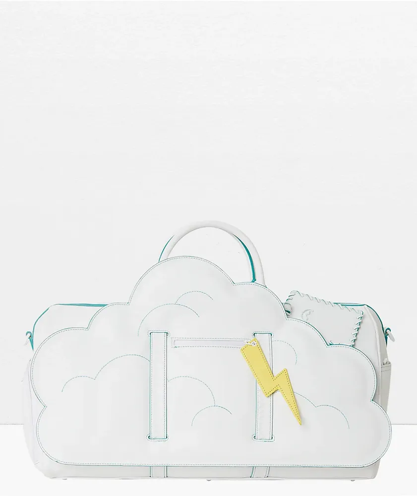 Sprayground Cloud White Duffle Bag