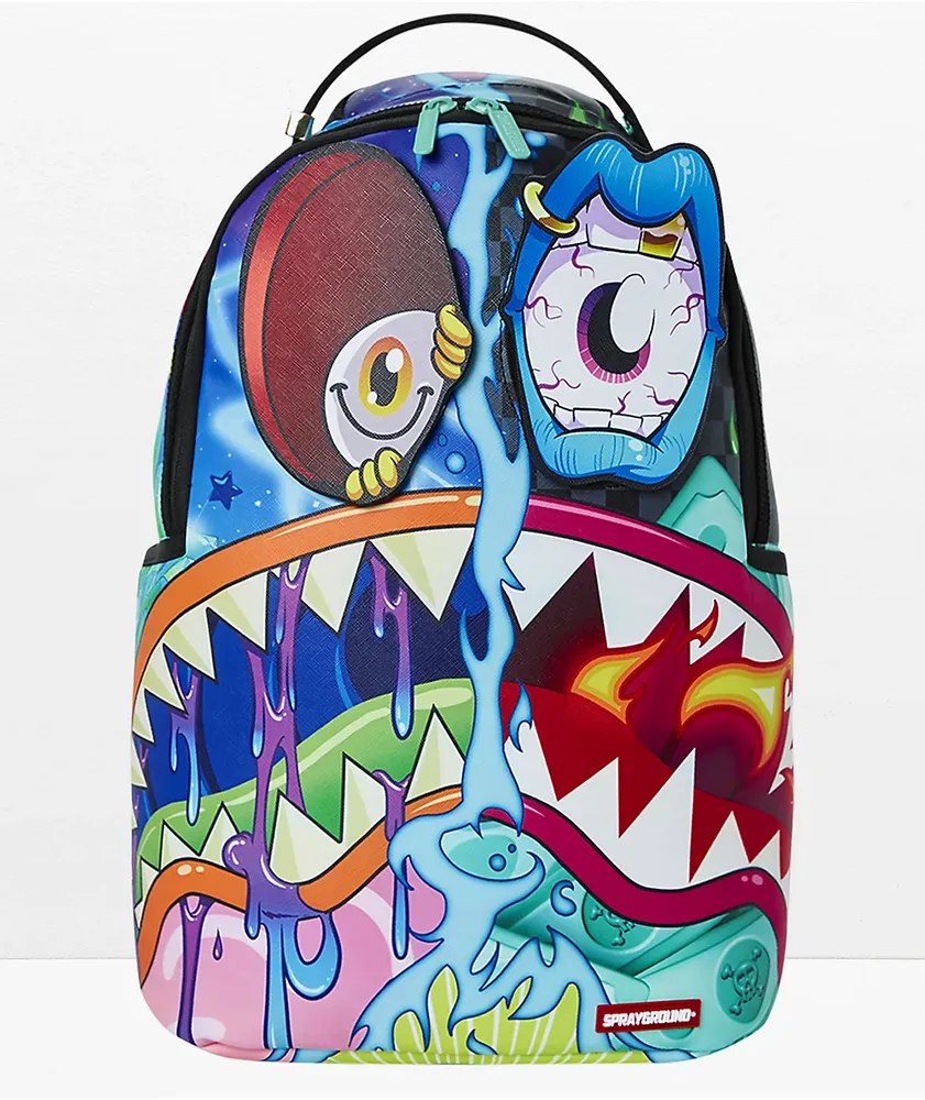 Sprayground Crazy Shark Split DLX Backpack