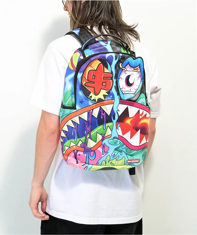 Sprayground Crazy Shark Split DLX Backpack