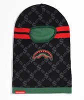 Sprayground Dinero Black, Red & Green Balaclava