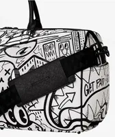 Sprayground Doodle Black & White Duffle Bag 