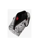 Sprayground Doodle Black & White Duffle Bag 