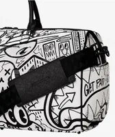 Sprayground Doodle Black & White Duffle Bag