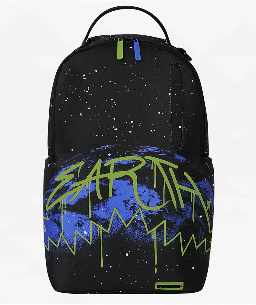 Sprayground Earth Day Black Backpack