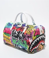 Sprayground Graffiti Faux Fur Mini Duffle Bag