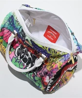 Sprayground Graffiti Faux Fur Mini Duffle Bag