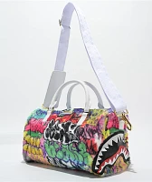 Sprayground Graffiti Faux Fur Mini Duffle Bag