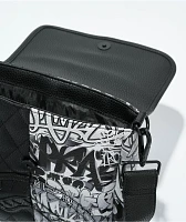 Sprayground Half Graff Quilted Black Crossbody Bag