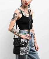 Sprayground Half Graff Quilted Black Crossbody Bag