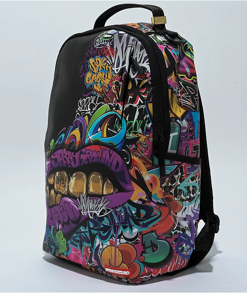 Sprayground Half Graffiti Black Backpack