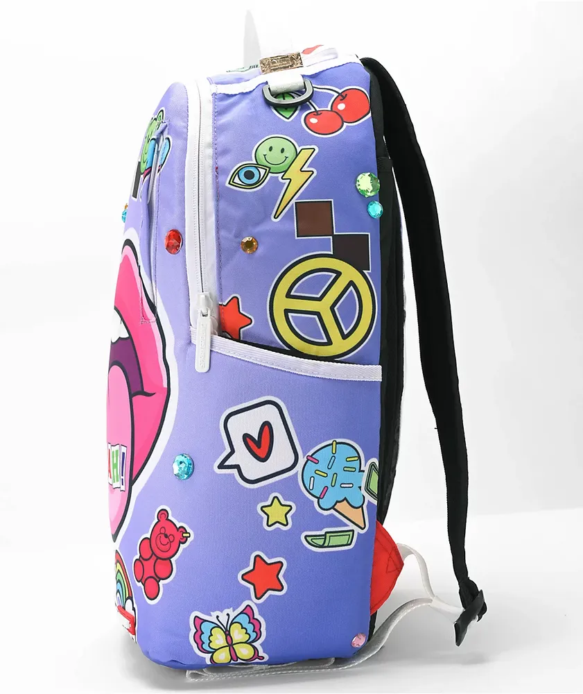 Sprayground Lip Service DLXSR Purple Backpack