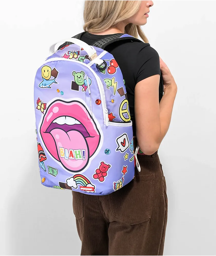 Sprayground Lip Service DLXSR Purple Backpack