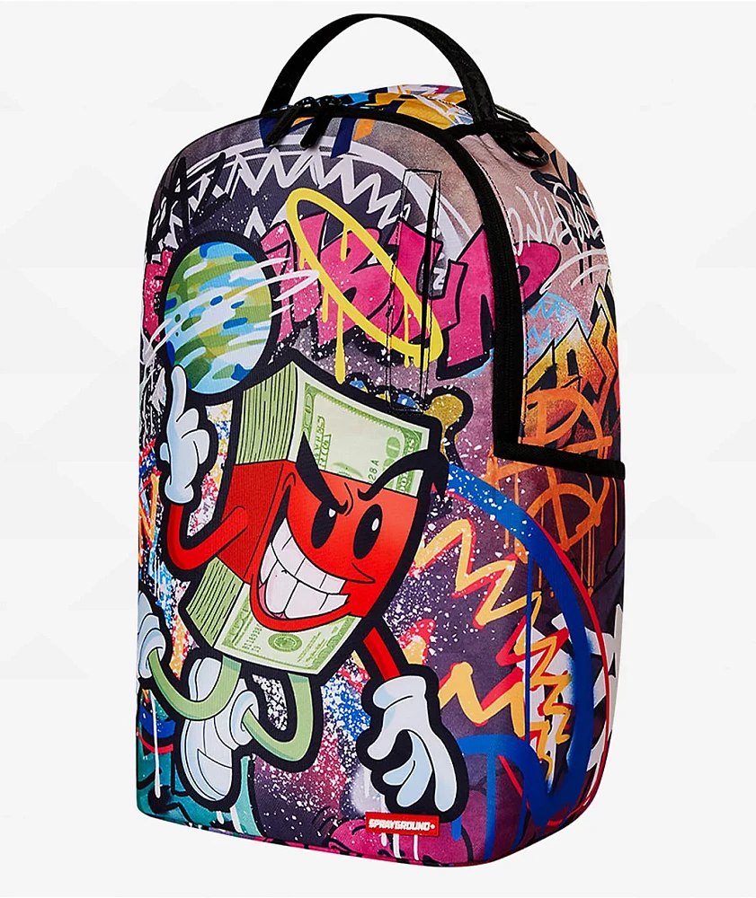 Sprayground Money Makes The World Backpack