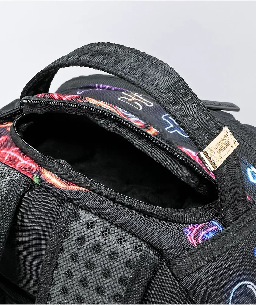 Sprayground Neon Shujuki Black Backpack