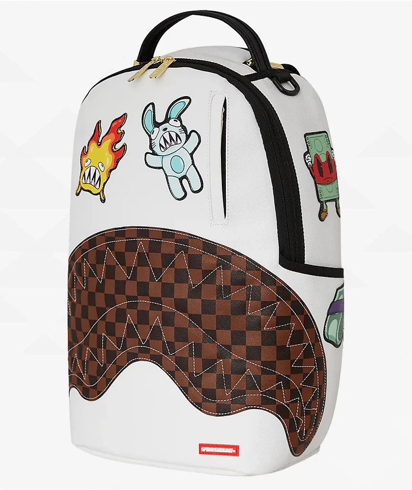 Sprayground Paris Patch Checker Backpack