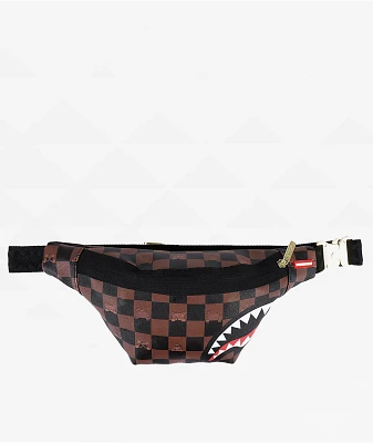 Sprayground Peeking Character Checker Fanny Pack