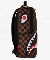 Sprayground Peeking Checker Brown Backpack