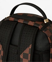 Sprayground Peeking Checker Brown Backpack