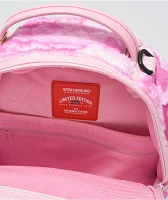 Sprayground Pink Camo Faux Fur Backpack