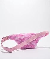 Sprayground Pink Camo Faux Fur Fanny Pack