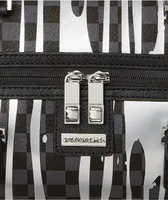 Sprayground Platinum Drip Black Checkered Duffle Bag