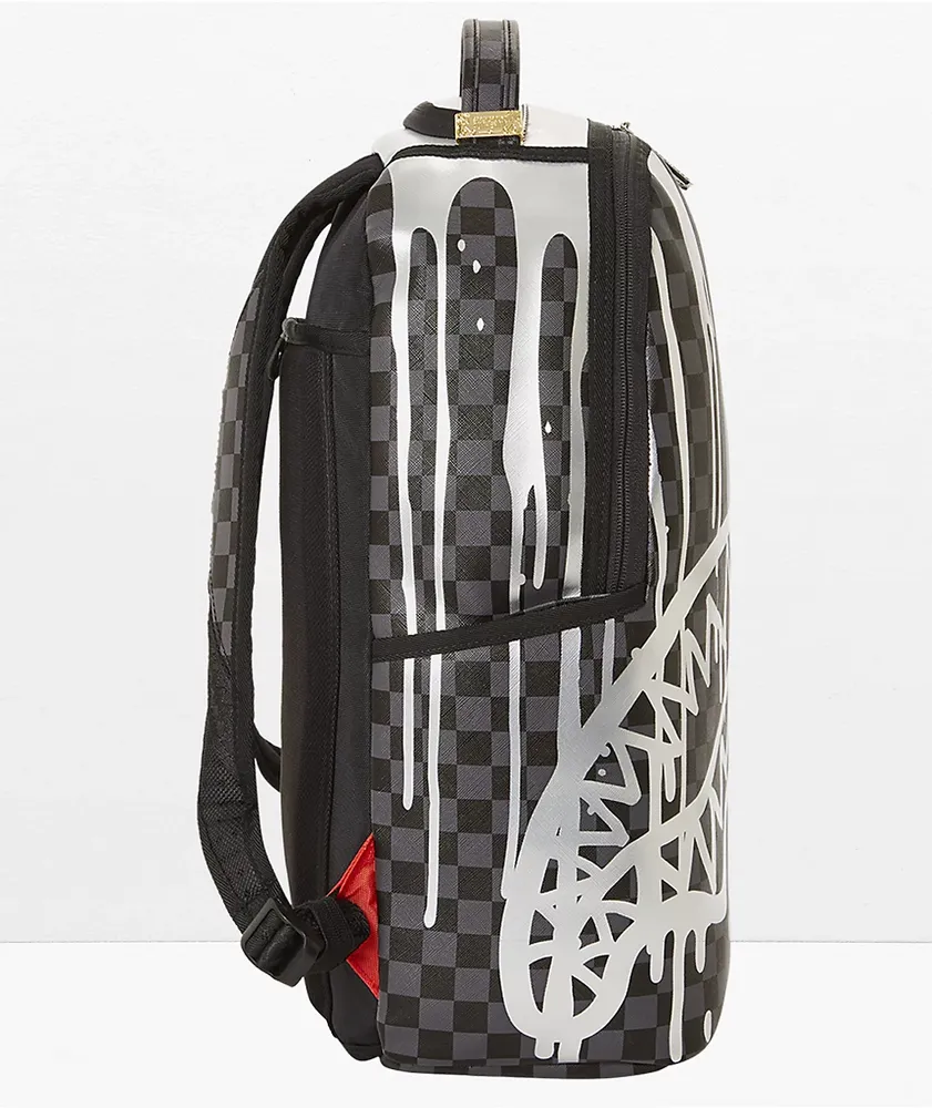 Sprayground Platinum Drips DLX Black Backpack 