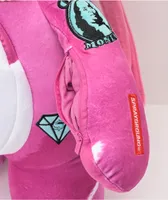 Sprayground Punk Money Bear Teddy Bear Pink Backpack