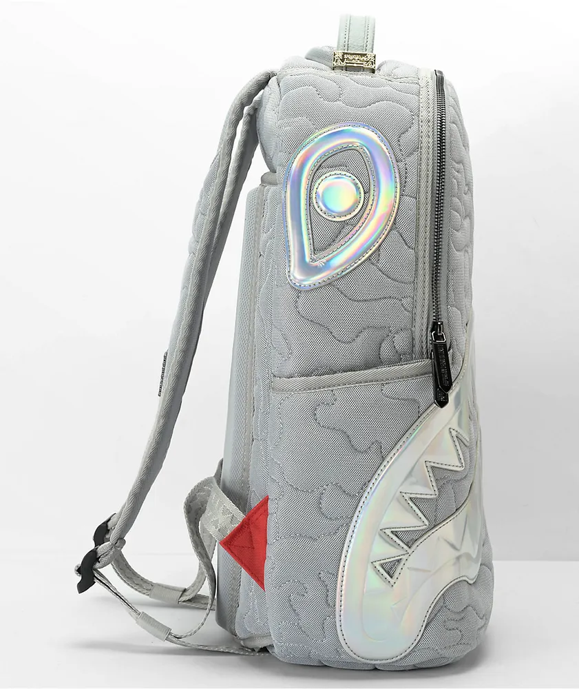 Sprayground Quilted Northern DLX Grey Backpack