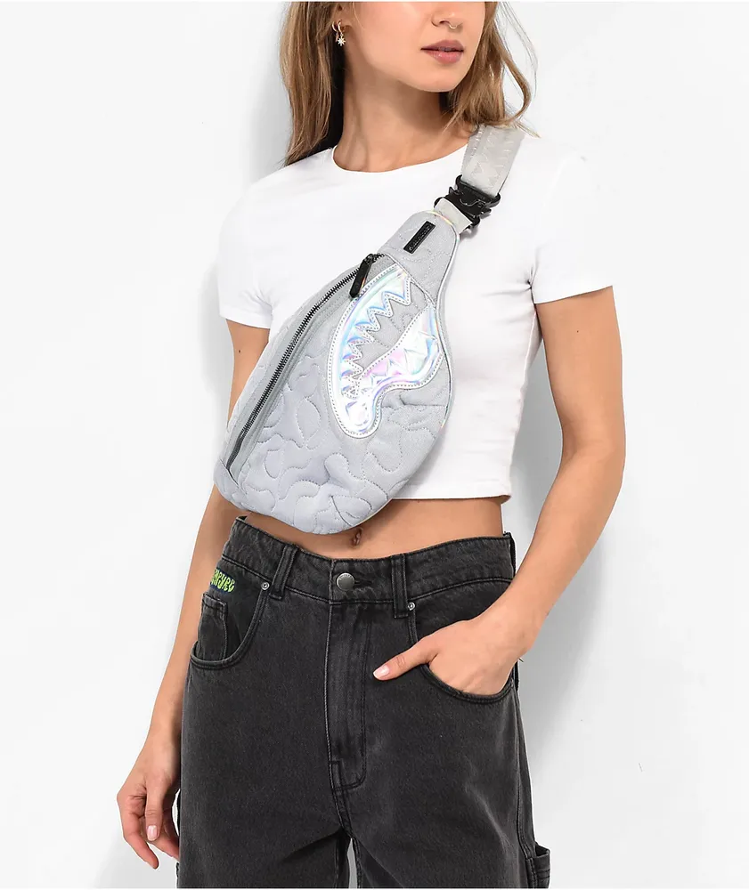 Sprayground Quilted Northern Grey Fanny Pack